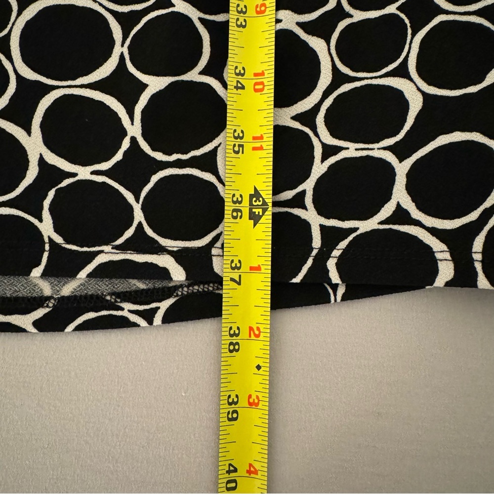 Ann Taylor Black & White Circles Dress Size Large - Picture 7 of 9